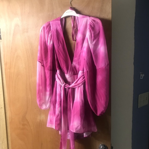 TOCCIN X RTR pink tie dye romper size 8 - Picture 4 of 5